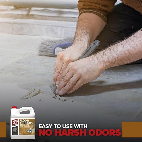 Miniatura 6 de Max Strip Removedor de adhesivo para pisos, 1 galón, tiras de gel profesionales de trabajo rápido, múltiples capas, elimina masillas resistentes y