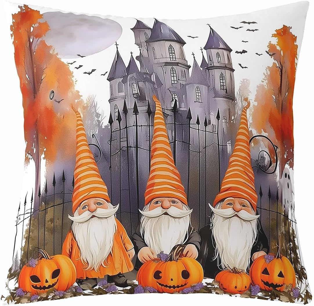 Erosebridal Halloween Pillow Cover 20x20 Inch,Cartoon