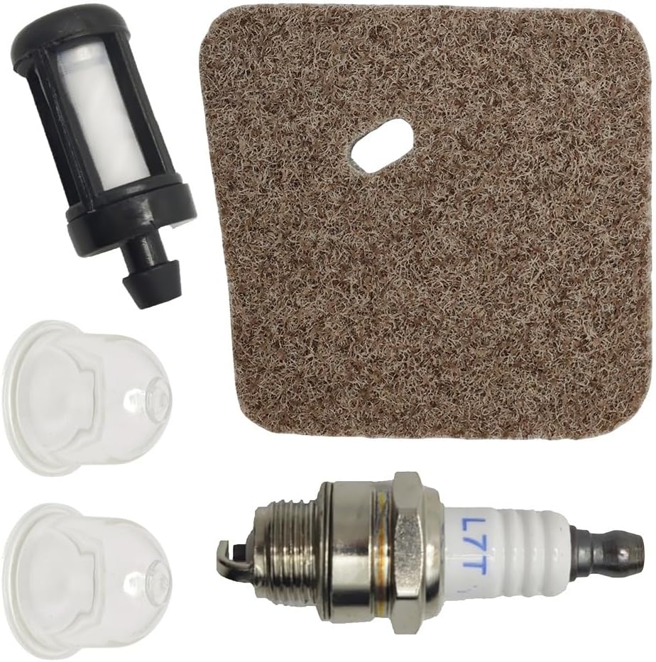 1set Air Fuel Filter Spark Plug Fit for FS38 FS45 FS46 FS55 HS45 FC55 KM55 with Primer Bulb