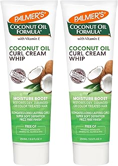 Coconut Oil Formula Moisture Boost Curl Whip Cream, 8.5 oz. (Pack of 2)