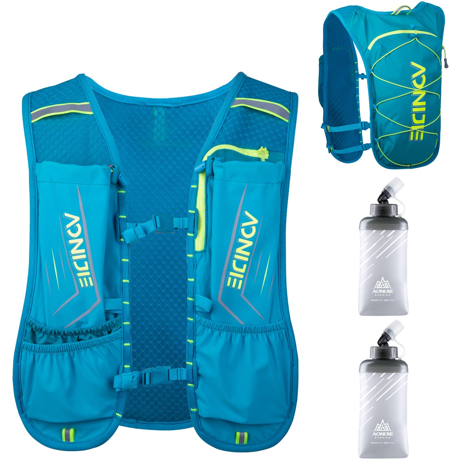 Azarxis Hydration Running Vest Backpack Pack 5L 5.5L for Women and Men Jogging Trail Race Marathon Cycling Hiking