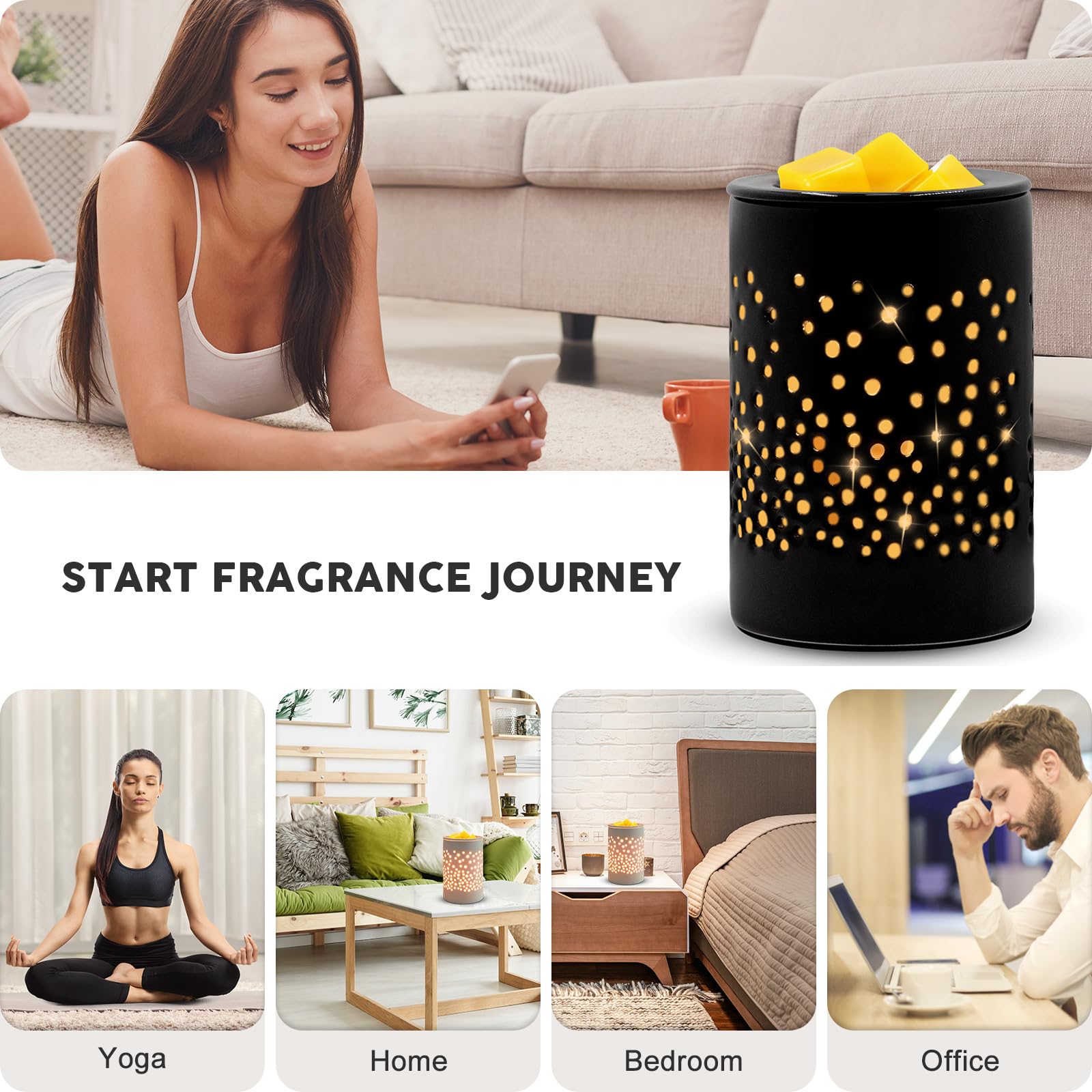 Bobolyn Ceramic Electric Wax Melt Warmer - Image 3