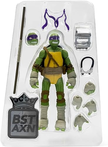 Miniatura 3 de Tortugas Ninja Adolescentes Mutantes BST AXN Donatello IDW Inspirado en Cómic Héroes Figura de Acción de 5 Pulgadas