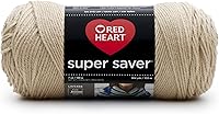 Vista 56 de Red Heart Super Saver - Hilo de salvia ligera, paquete de 3 unidades de 6.98 oz/7 onzas, acrílico, 4 medianos (peinado), 364 yardas, tejido/ganchillo