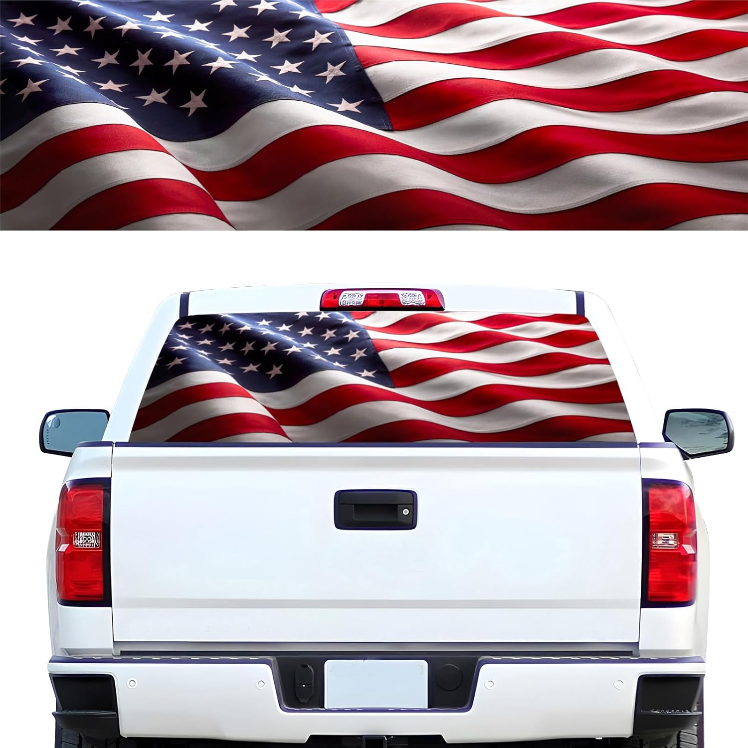 Amazon.com: Tobethay Rear Window Decals for Trucks - 65x17.3 in Back ...