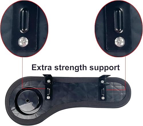 Miniatura 4 de Huskey Parts Company Reposabrazos traseros para carrito de golf, cojines negros con portavasos compatibles con EZGO Club CAR Yamaha