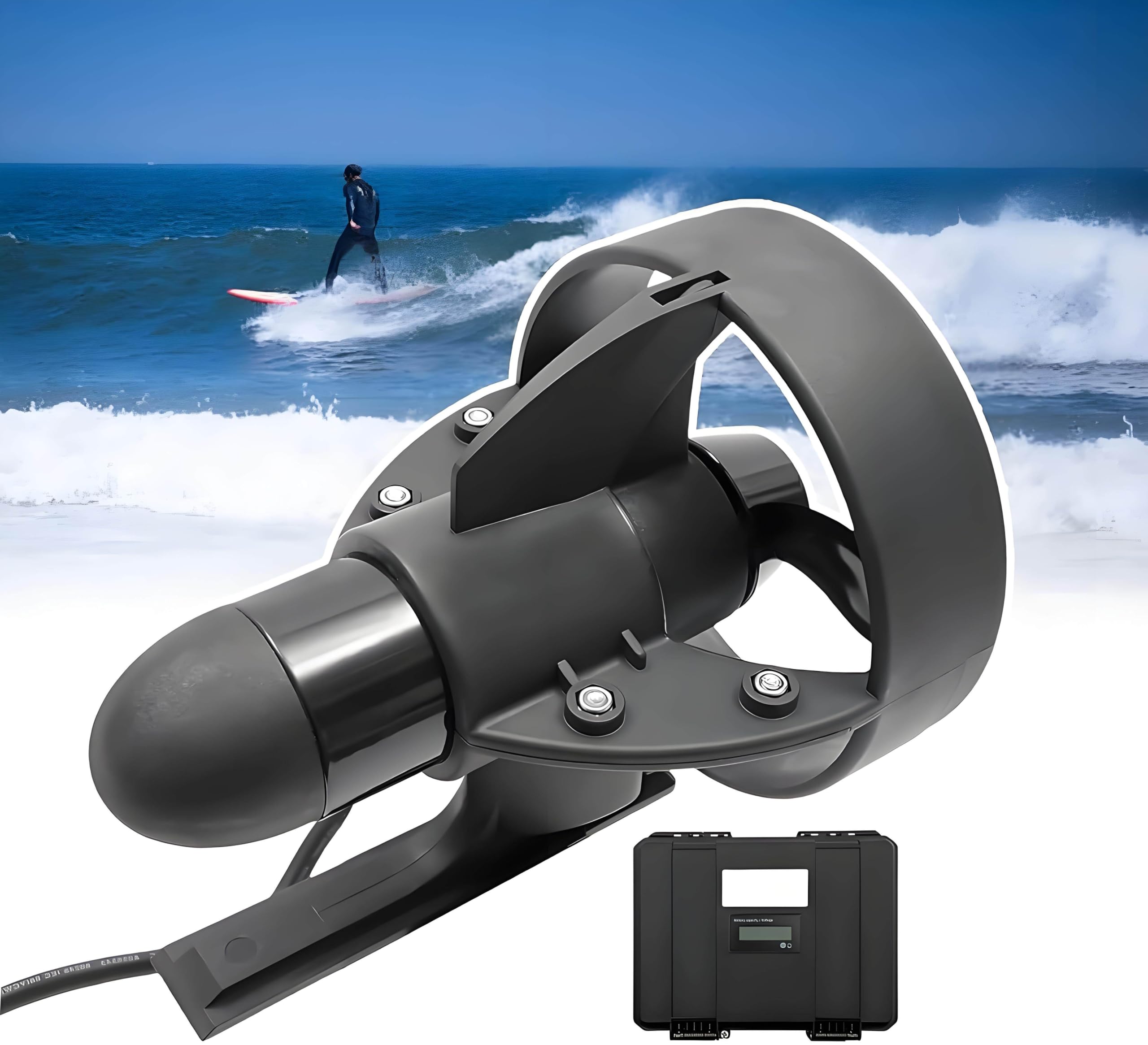 WIANQIAN Underwater Thruster For Paddle Boards, Battery Electric Fin D260
