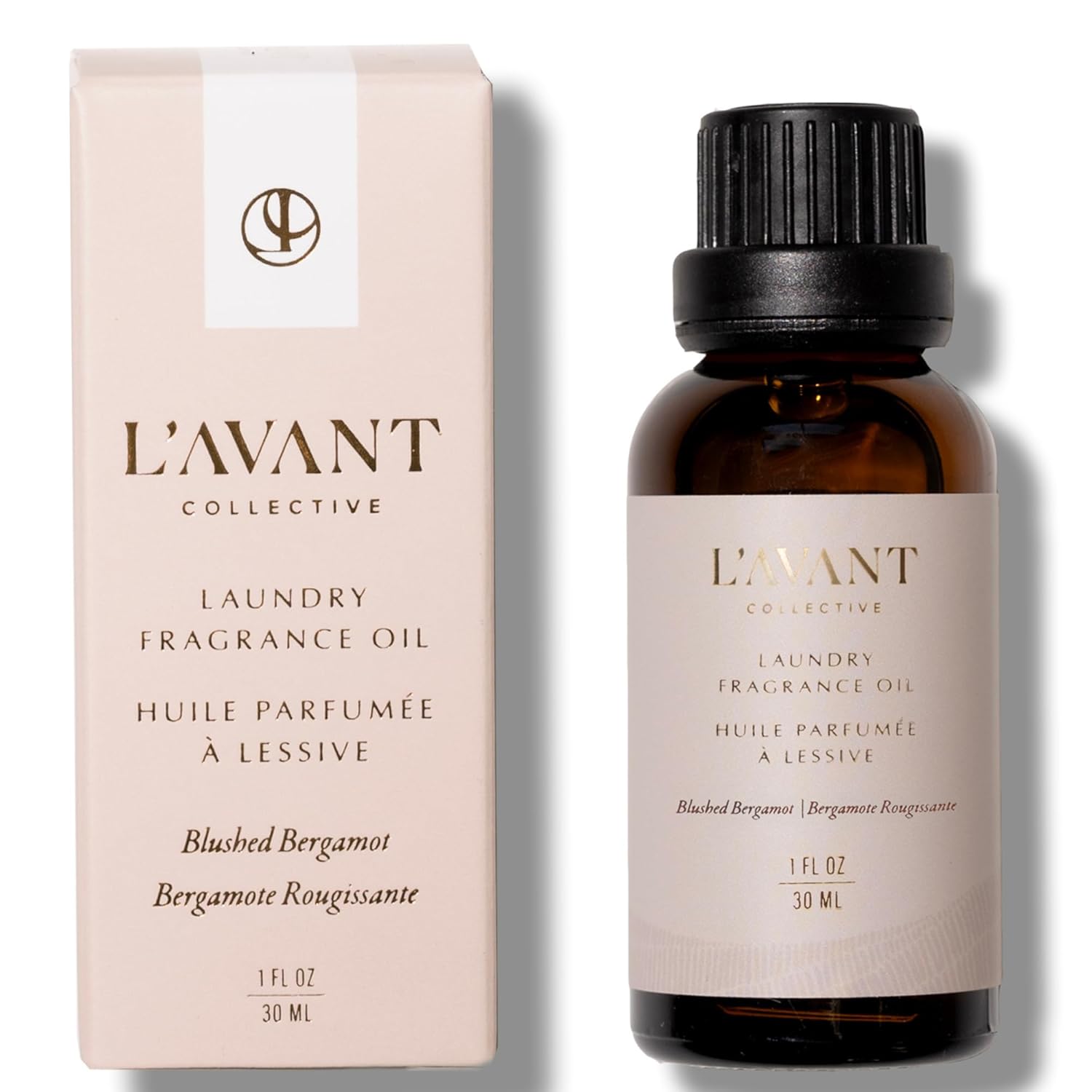 L’Avant Collective | Óleos Essenciais para Lavagem - Bolas de Secadora Aromáticas, Gotículas de Óleo Essencial com Fragrância | Óleo de Lavagem Blushed Bergamot - Mistura de Óleos Essenciais