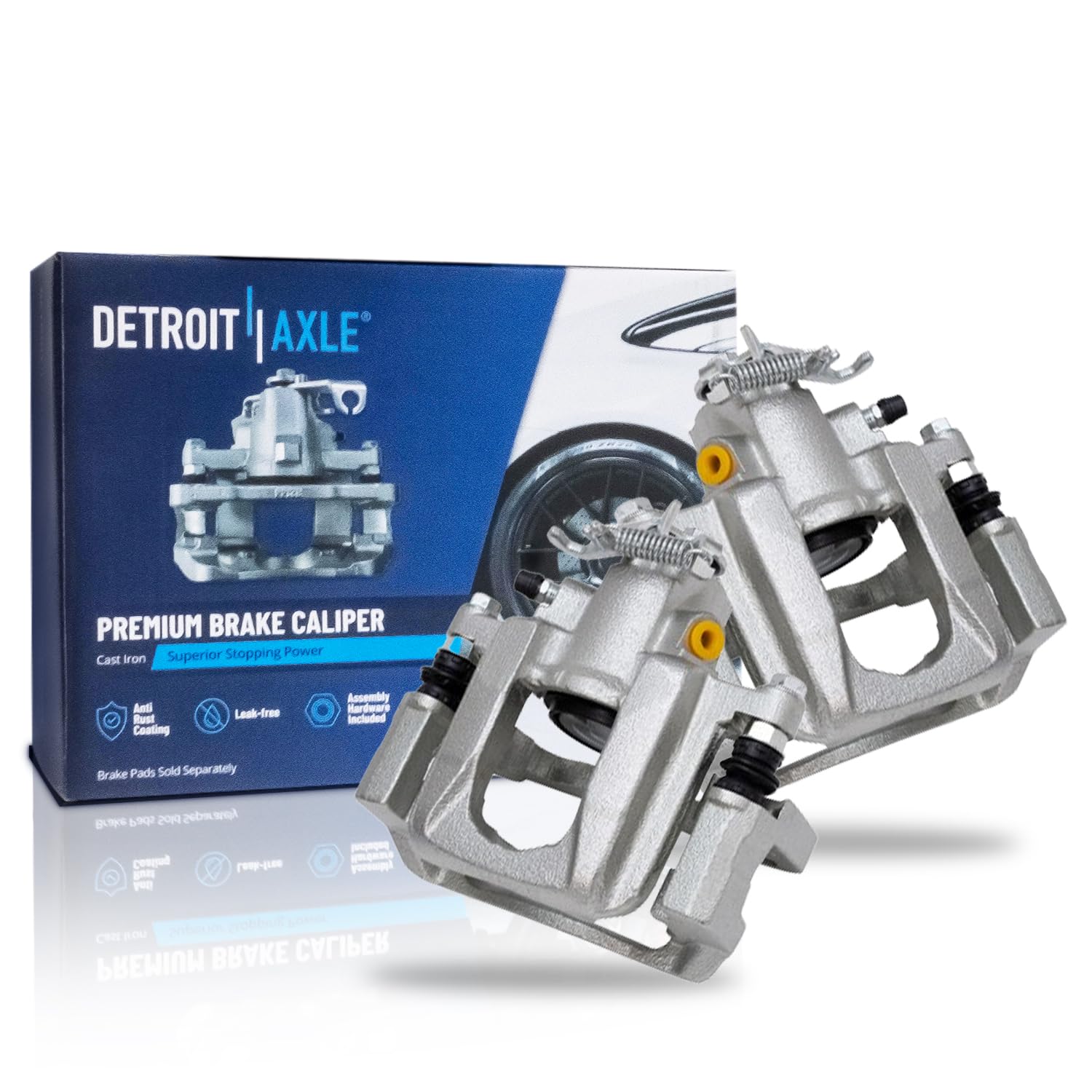 Detroit Axle - Rear 2pc Brake Calipers for 2008-2012 Dodge Grand Caravan