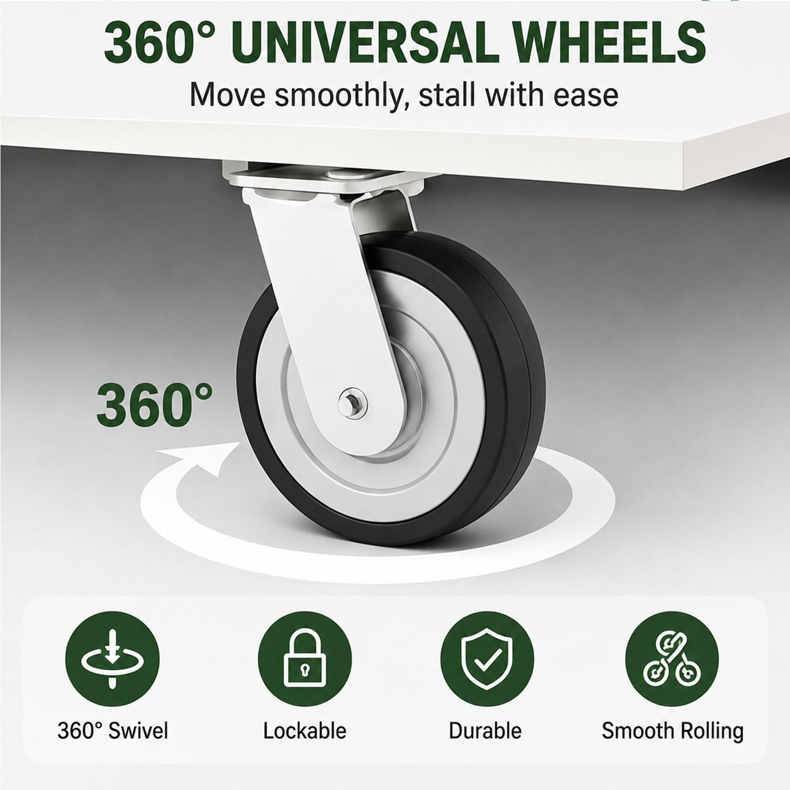 Carrello Venditore Portatile per Banco Mercato con Tettoia e Stand Espositivo per Mercato Agricolo e Rischio(Green,140cm/55in)