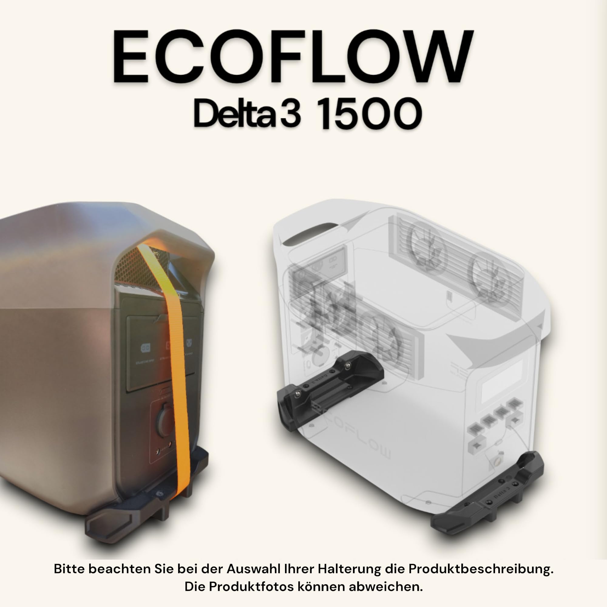 Halterung passend für Ecoflow Delta 3 1500 | Wohnwagen,Wohnmobil, Boot & Zuhause