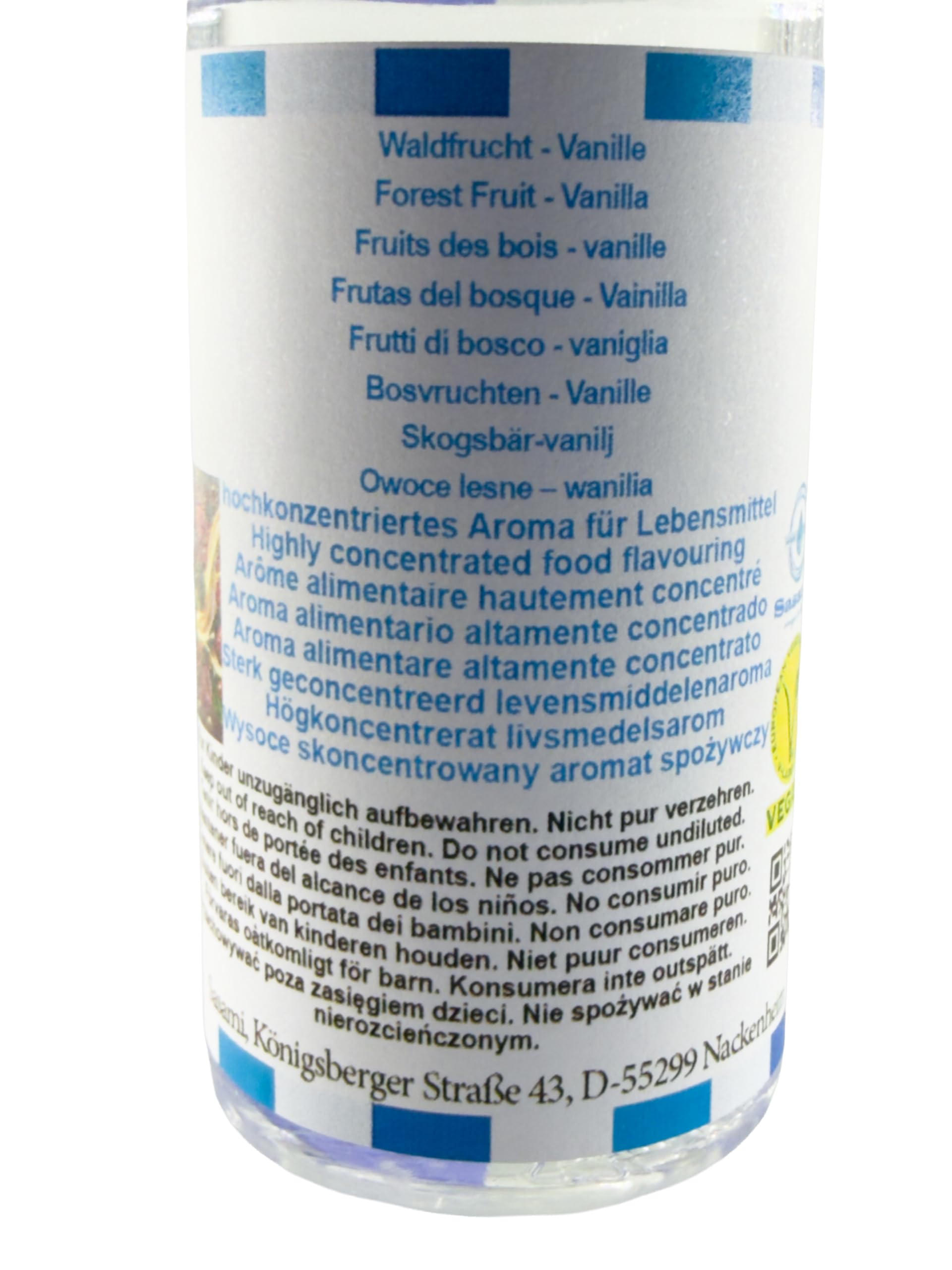 Owoce leśne – wanilia aromat koncentrat – Wegański – Sasami – 100ml