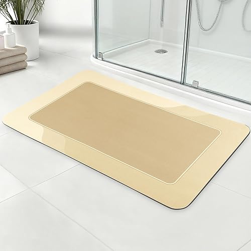 Miniatura 10 de ArtyCozy Tapete de baño súper absorbente, resistente a las manchas, antideslizante, con parte trasera de goma, delgado, de fácil cuidado, para baño,