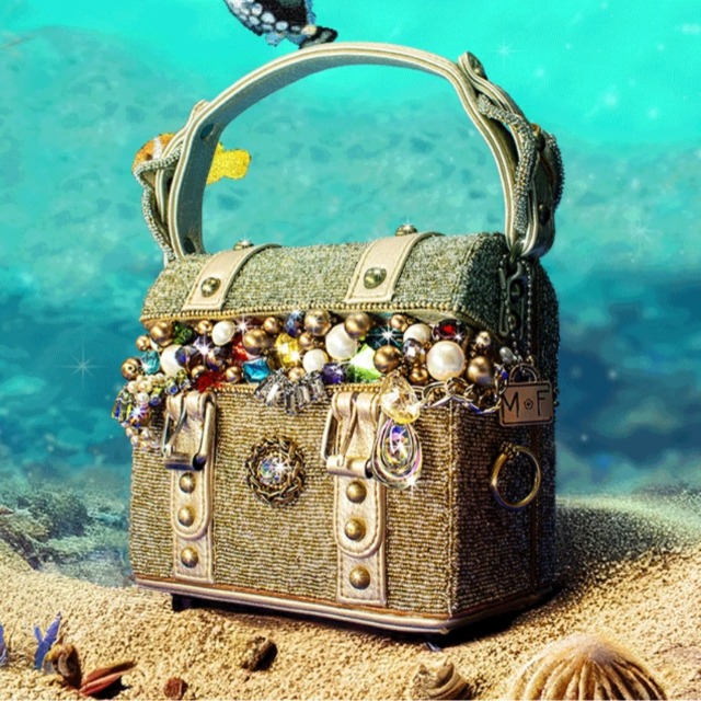 Mary Frances Secret Treasure Top Handle Treasure Chest Handbag