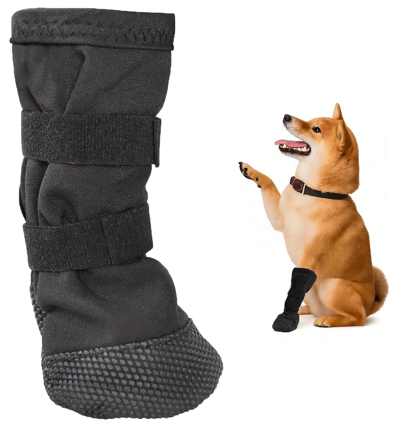 heqxwl Hundeschuhe Pfotenschutz Wasserdicht – Atmungsaktive