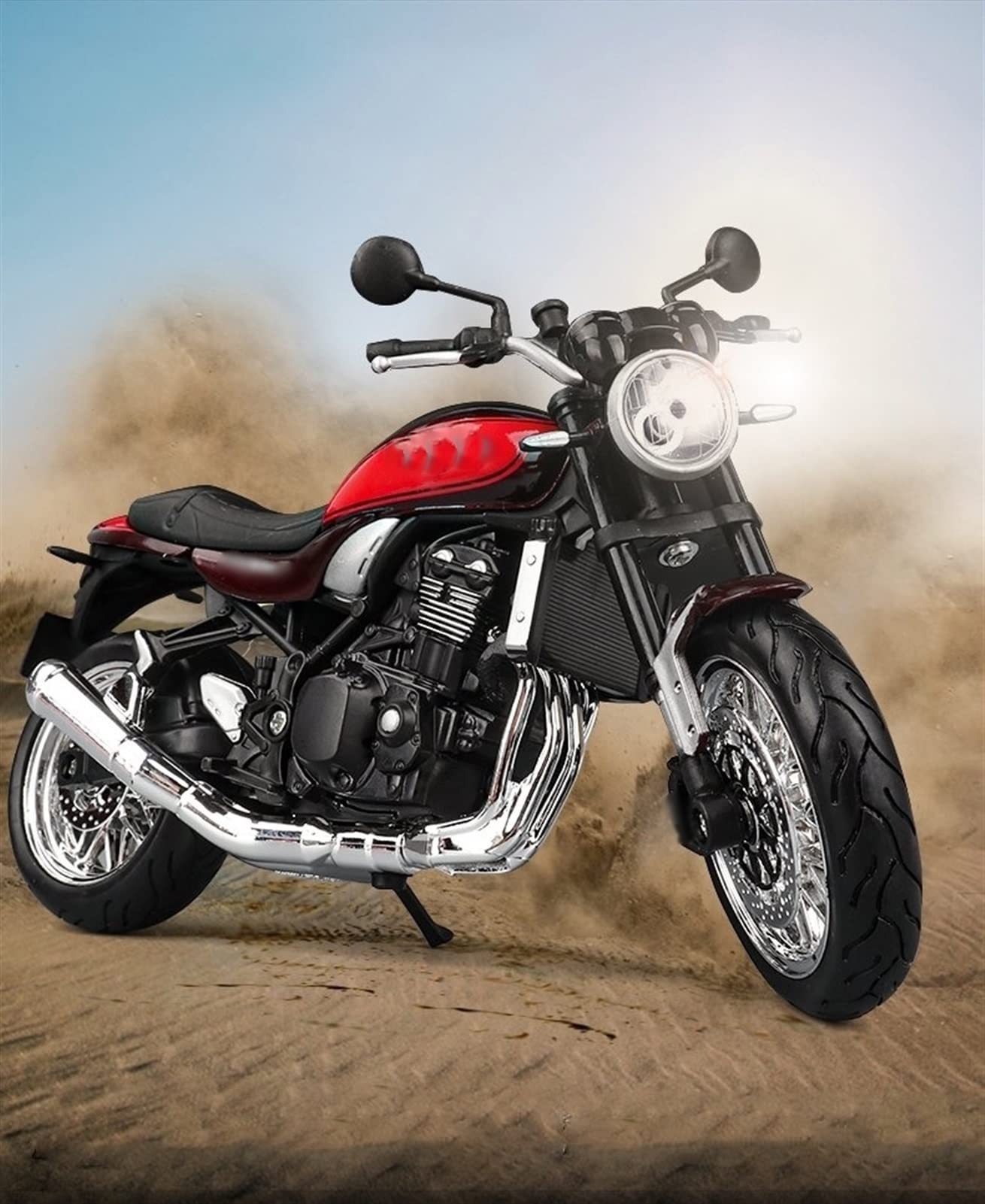 1:12 Kawasaki Z1000 alliage moulé sous pression modèle de moto jouet véhicule Collection son et lumière hors route Autocycle jouets voiture  26