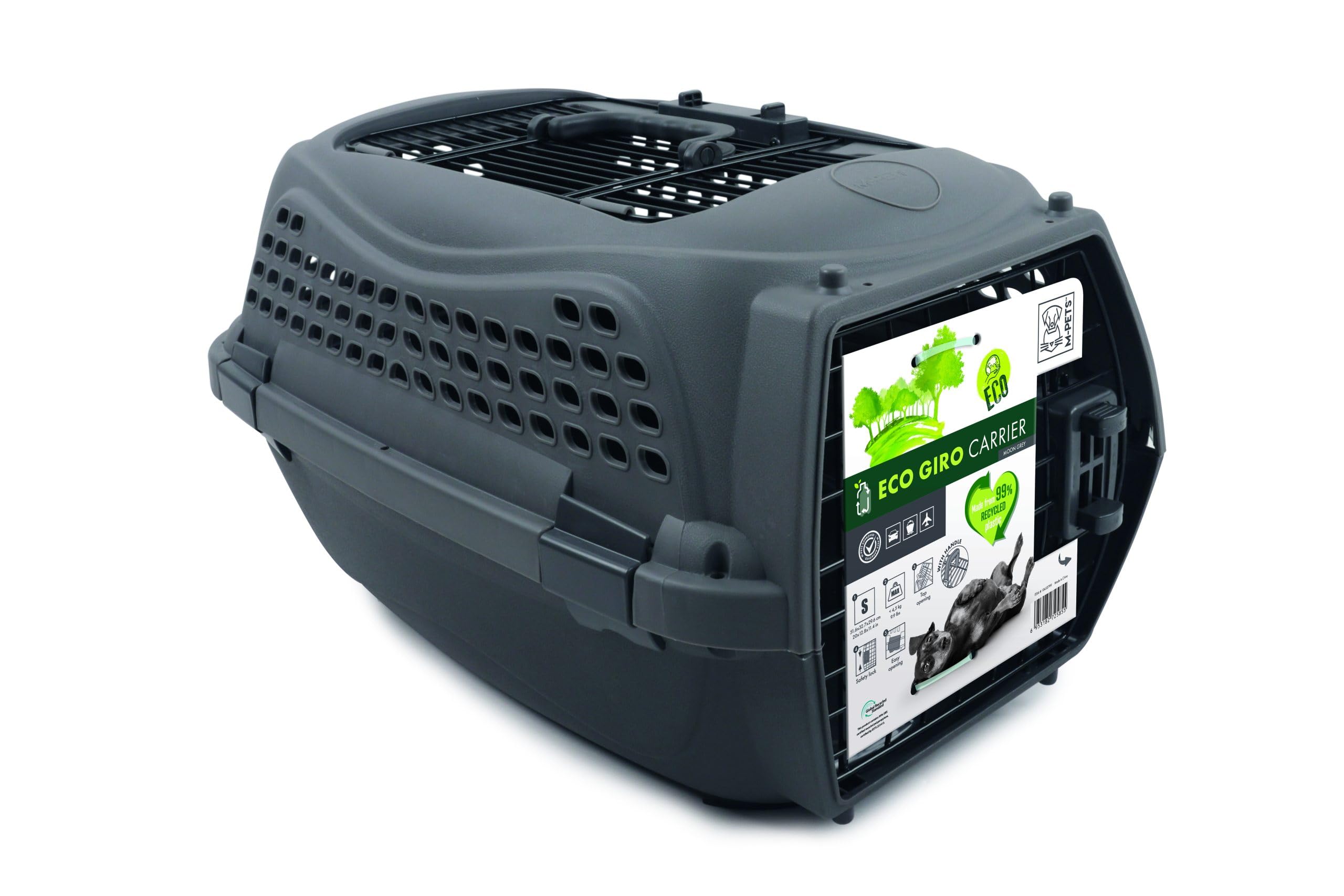 MPETS Transportbox Eco Giro S Katze Dunkelgrau Kunststoff