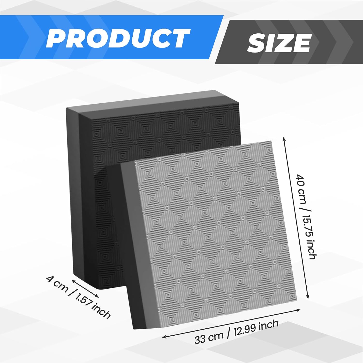 Colaxi 2Pcs Weightlifting Crash Drop Pads,Deadlift Weight Cushion Nonslip Shock Absorbing Silence Mats,Floor Protection for Training