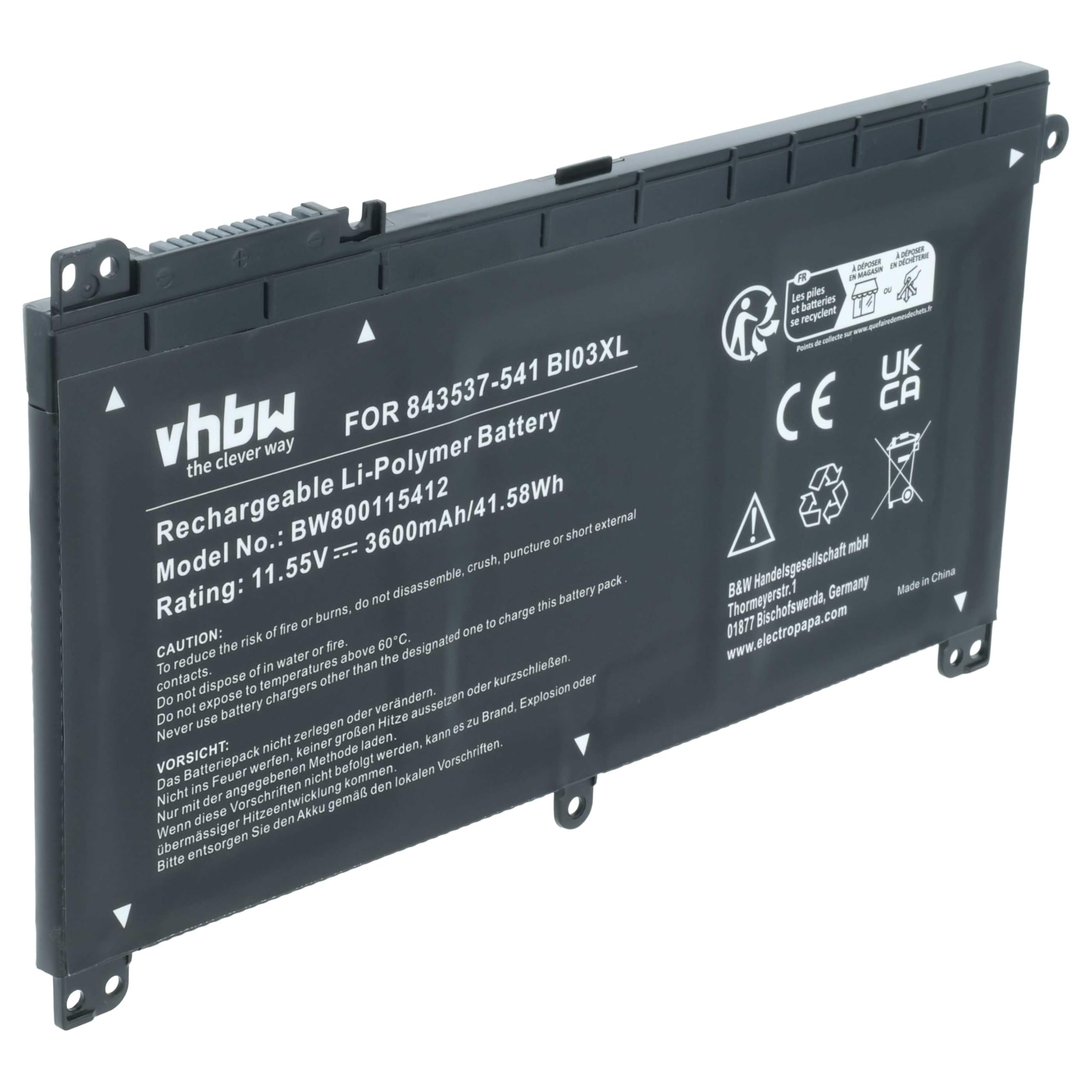 vhbw Batería Compatible con HP Pavilion X360 13-U006NS