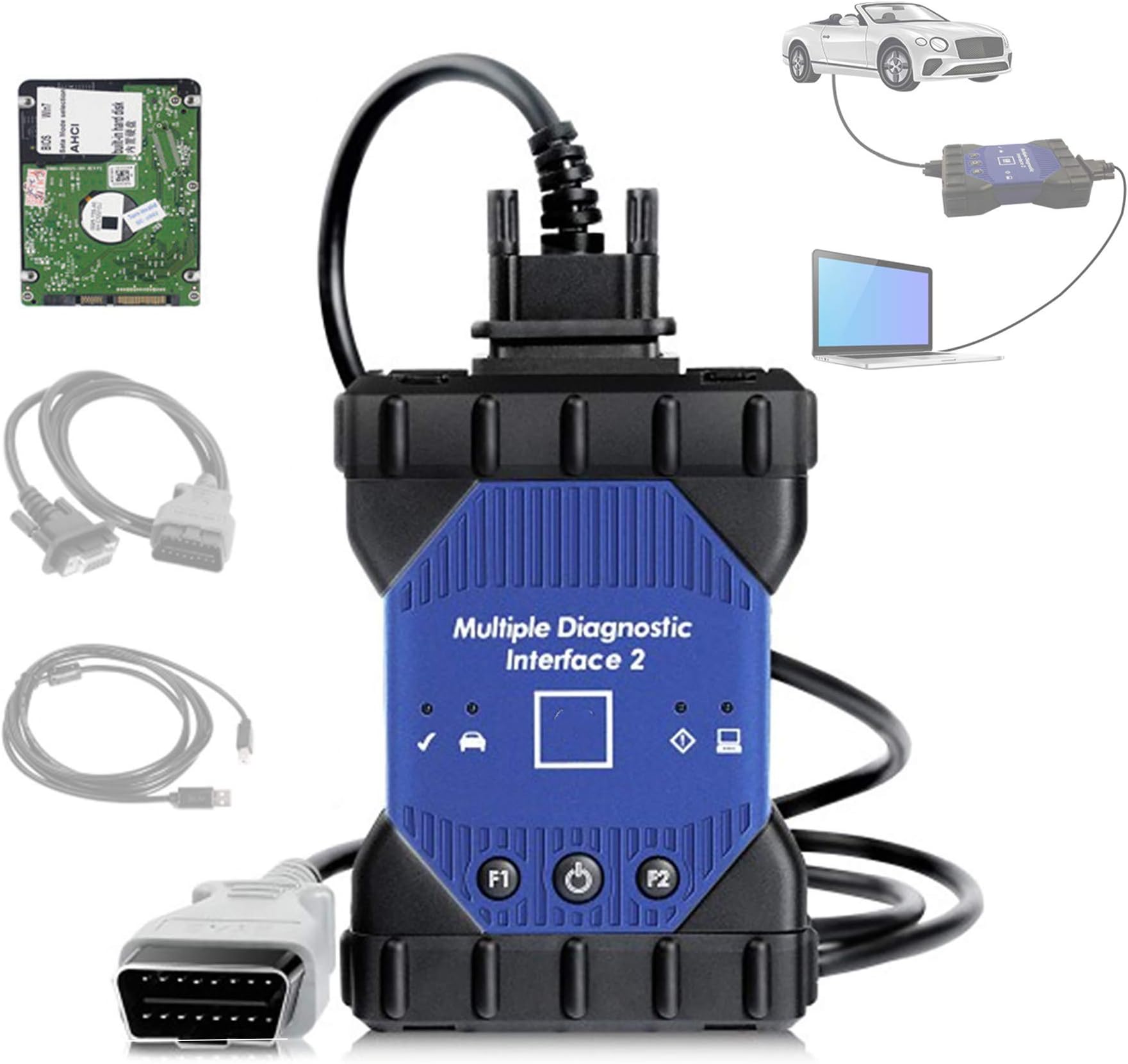 V2020.3 MDI2 for WIFI MDI 2 MDI II add HDD Multiple Diagnostic Interface for G-M Multi-Language Scanner Software GDS2 Tech2Win