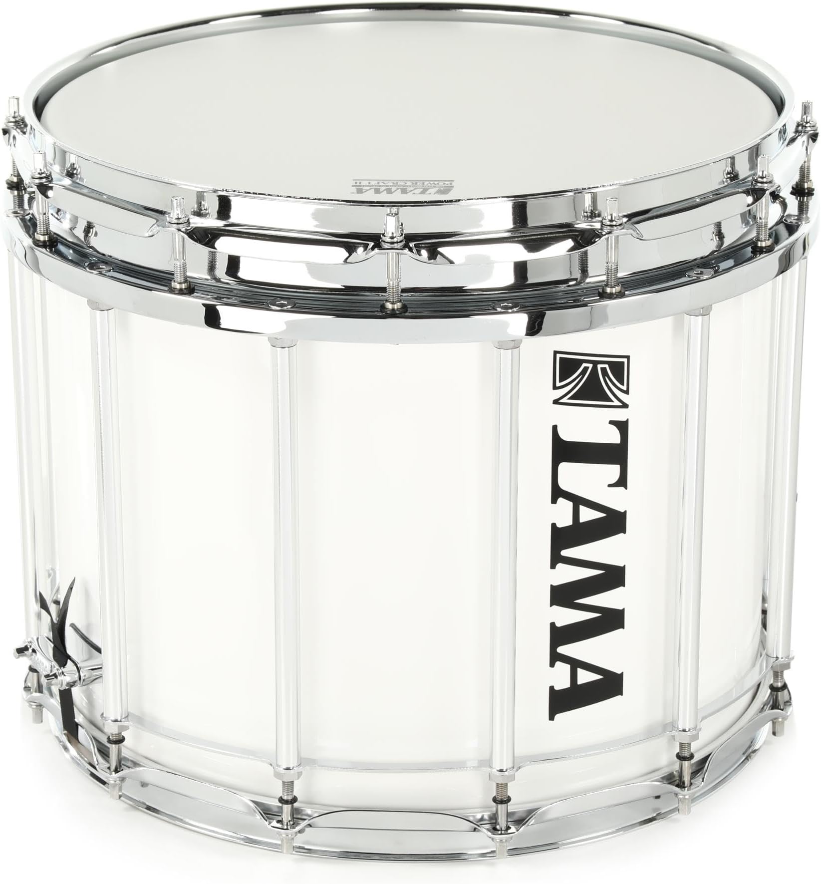 Tama StarLight Marching Snare Drum - 12-inch x 14-inch, Sugar White