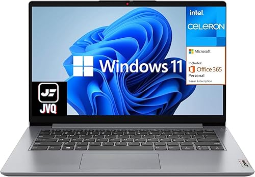 Miniatura 2 de Laptop Lenovo IdeaPad más reciente pantalla HD de 140 pulgadas Intel Celeron N4020 4GB DDR4 RAM 320GB SSD 64GB eMMC256GB PCIe SSD 1 año Office 365