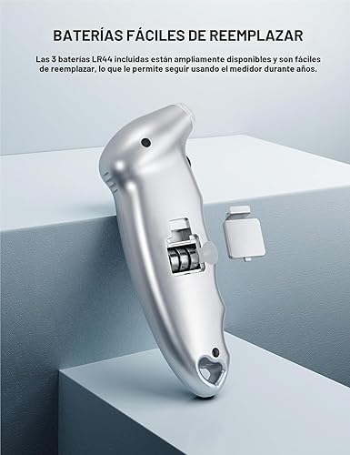 Miniatura 8 de AstroAI - Medidor digital de presión de neumáticos de 150 PSI, 4 ajustes, para automóvil, camión, bicicleta con retroiluminación LCD y agarre