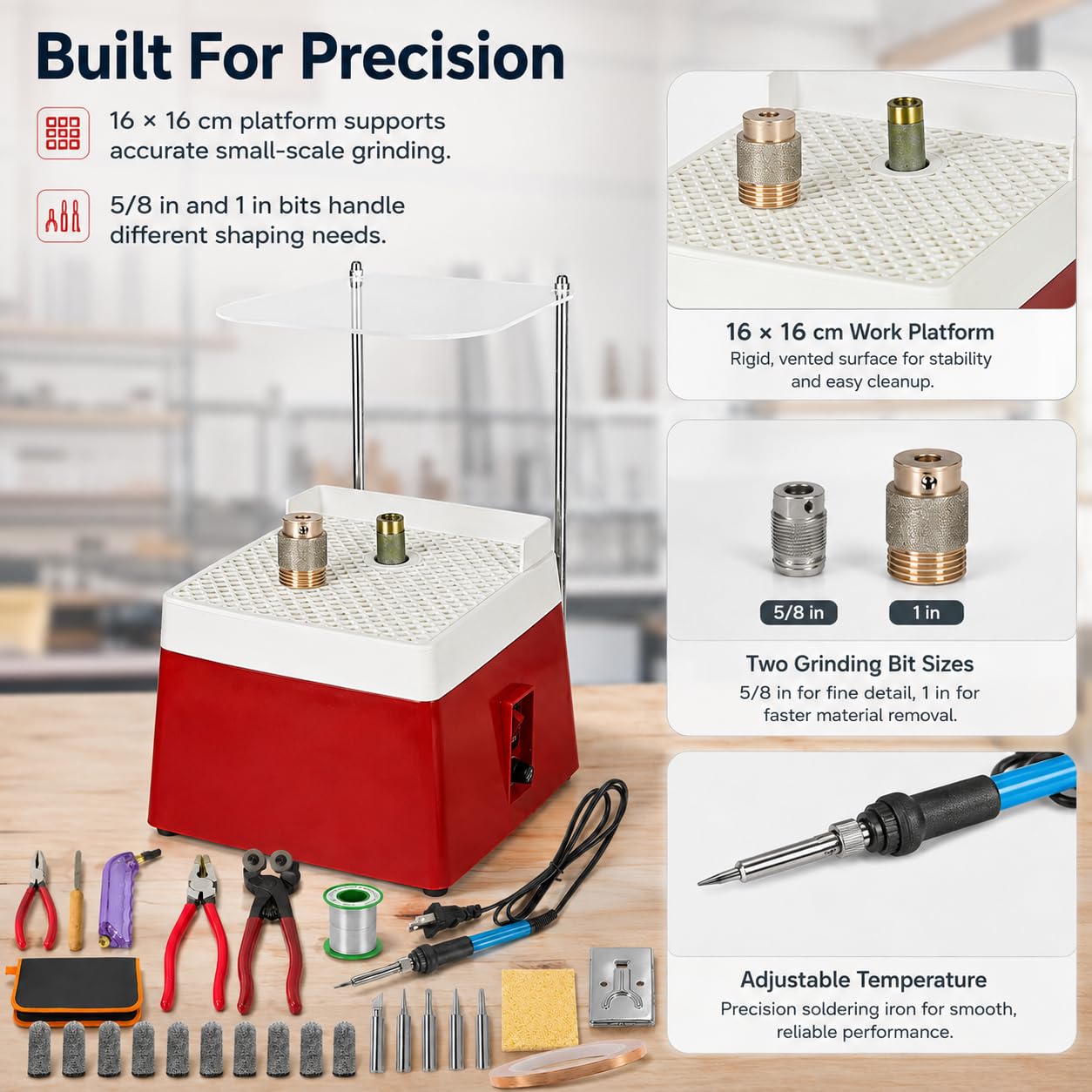 Kit de meulage pour vitrail, outils de découpe, équipement de soudure
