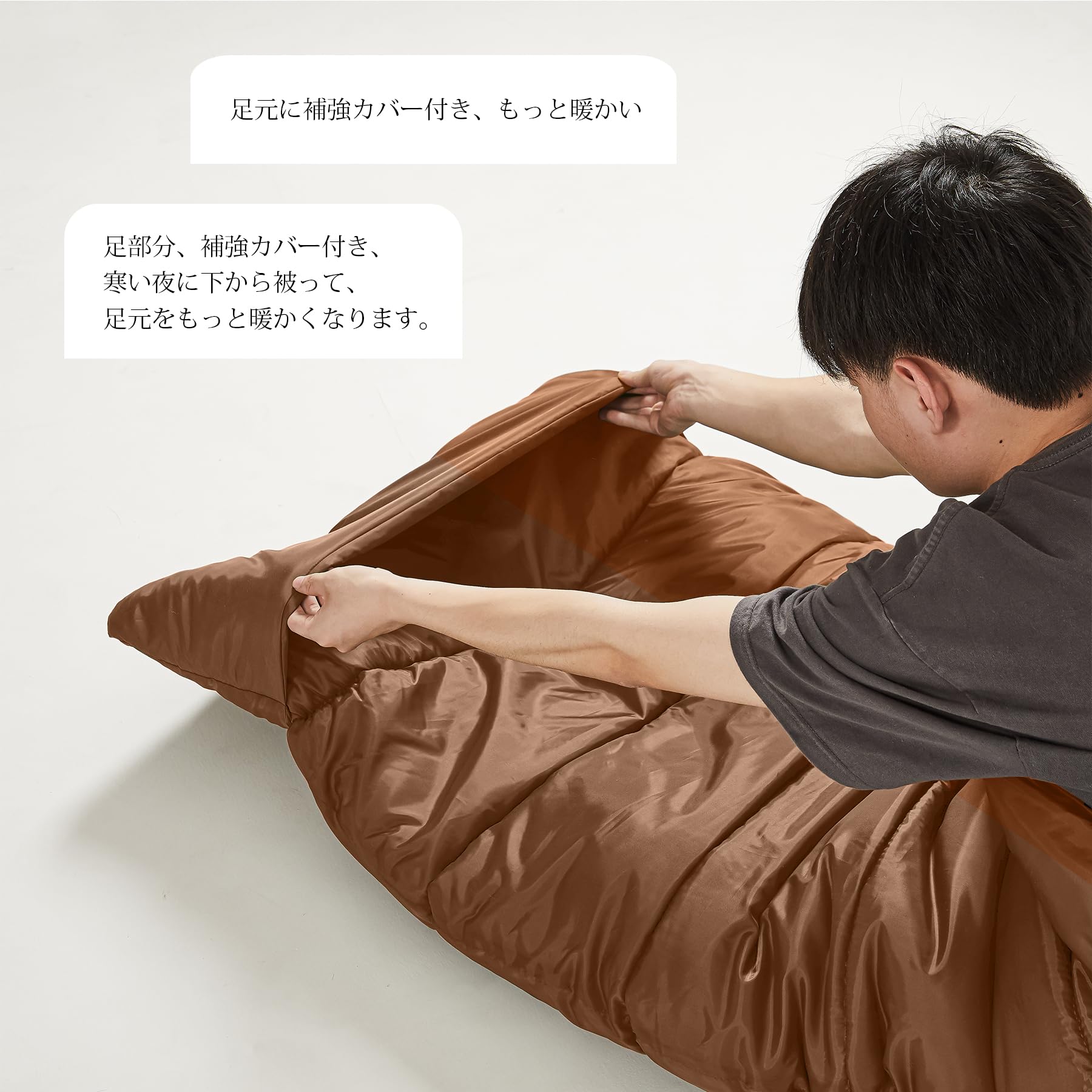 Amazon.co.jp: 寝袋 シュラフ 【SEWEI 寝袋 シュラフ 封筒型 足元の