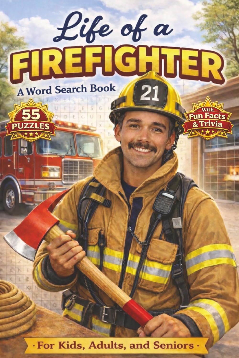 Life of a Firefighter A Word Search Book: Word Search Activity Book for All Skill Levels Learn [6x9] [55 Puzzles] Firefighting Terms While Relaxing and Exercising Your Mind