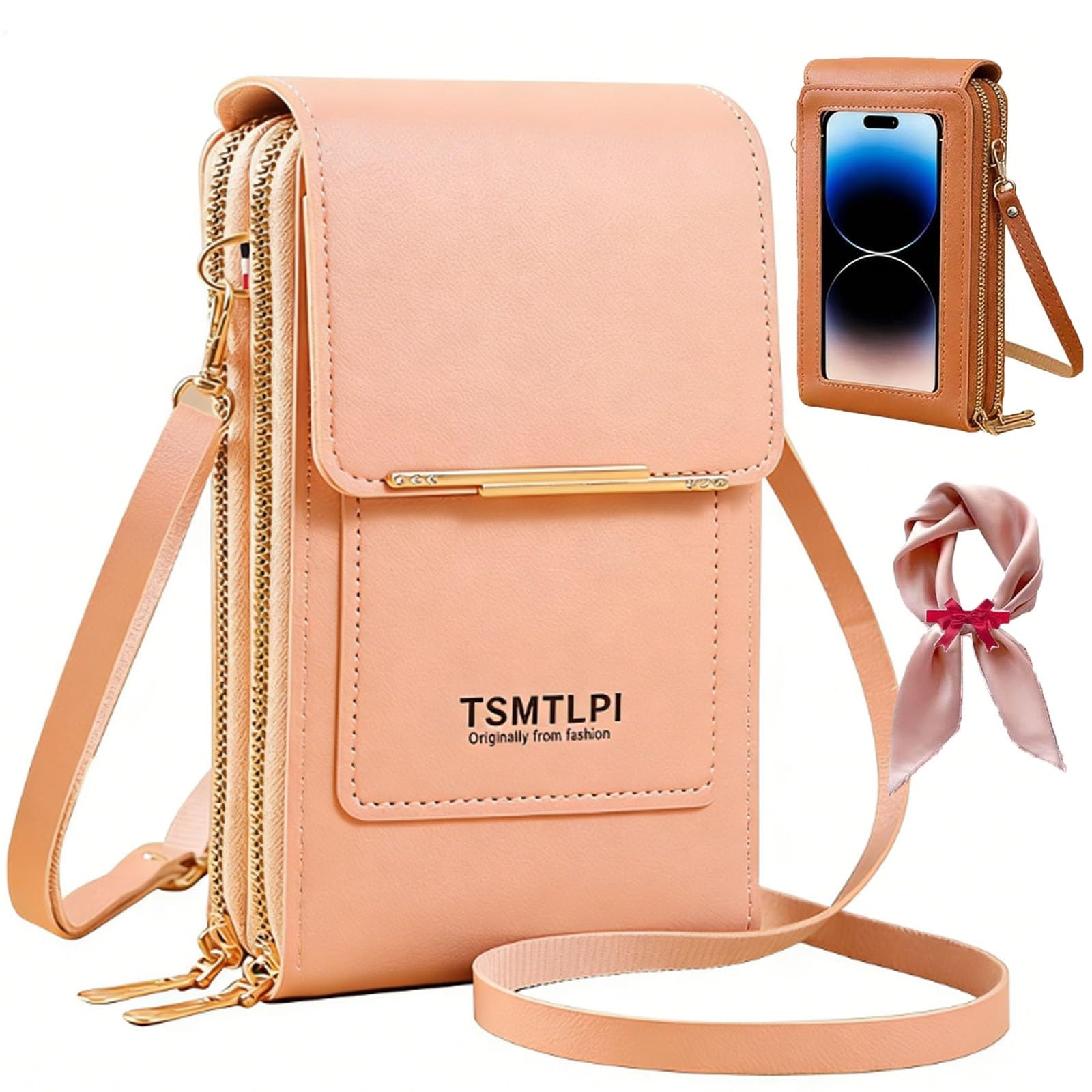 2026 Small Touchscreen Phone Crossbody Bag for Women,Anti-Theft Leather Messenger Bag Rfid Block Mobile Phone Purse — view 13
