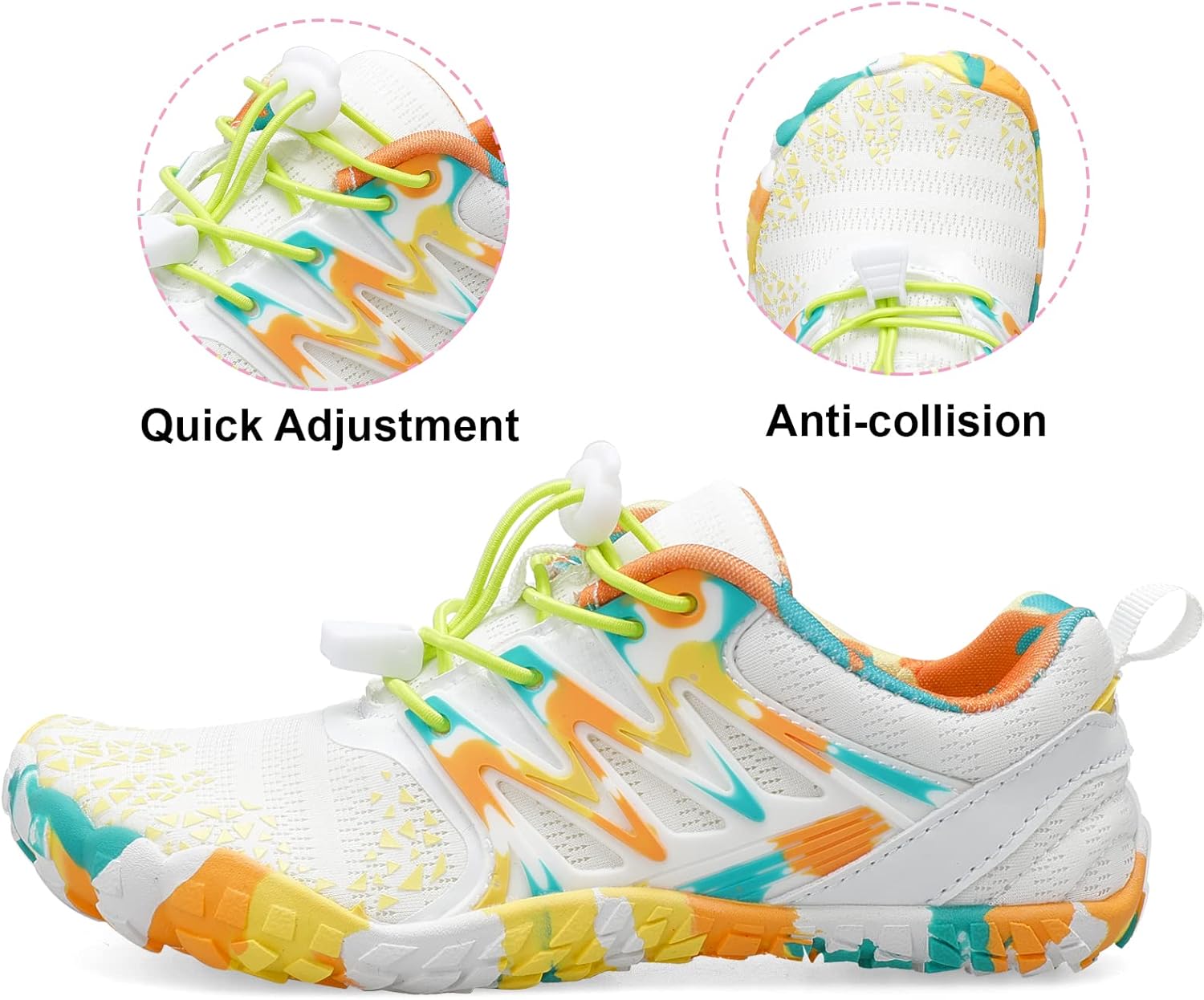 L-RUN Kids Water Shoes Quick Dry Boys Girls Barefoot Shoes for Beach Pool Sand Non-Slip Outdoor Athletic Walking Sneaker - Image 4