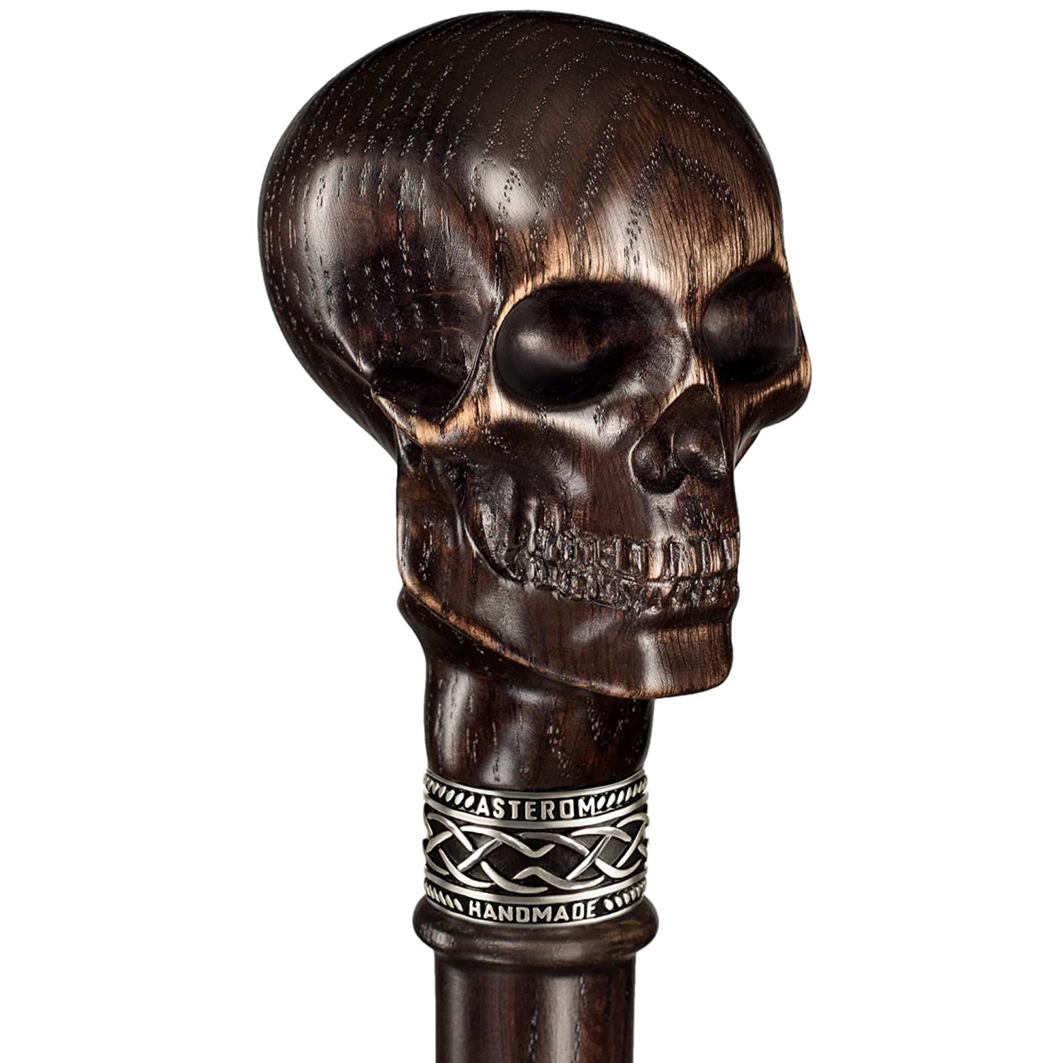 Asterom Skull Cane - Handmade Gothic Walking Stick