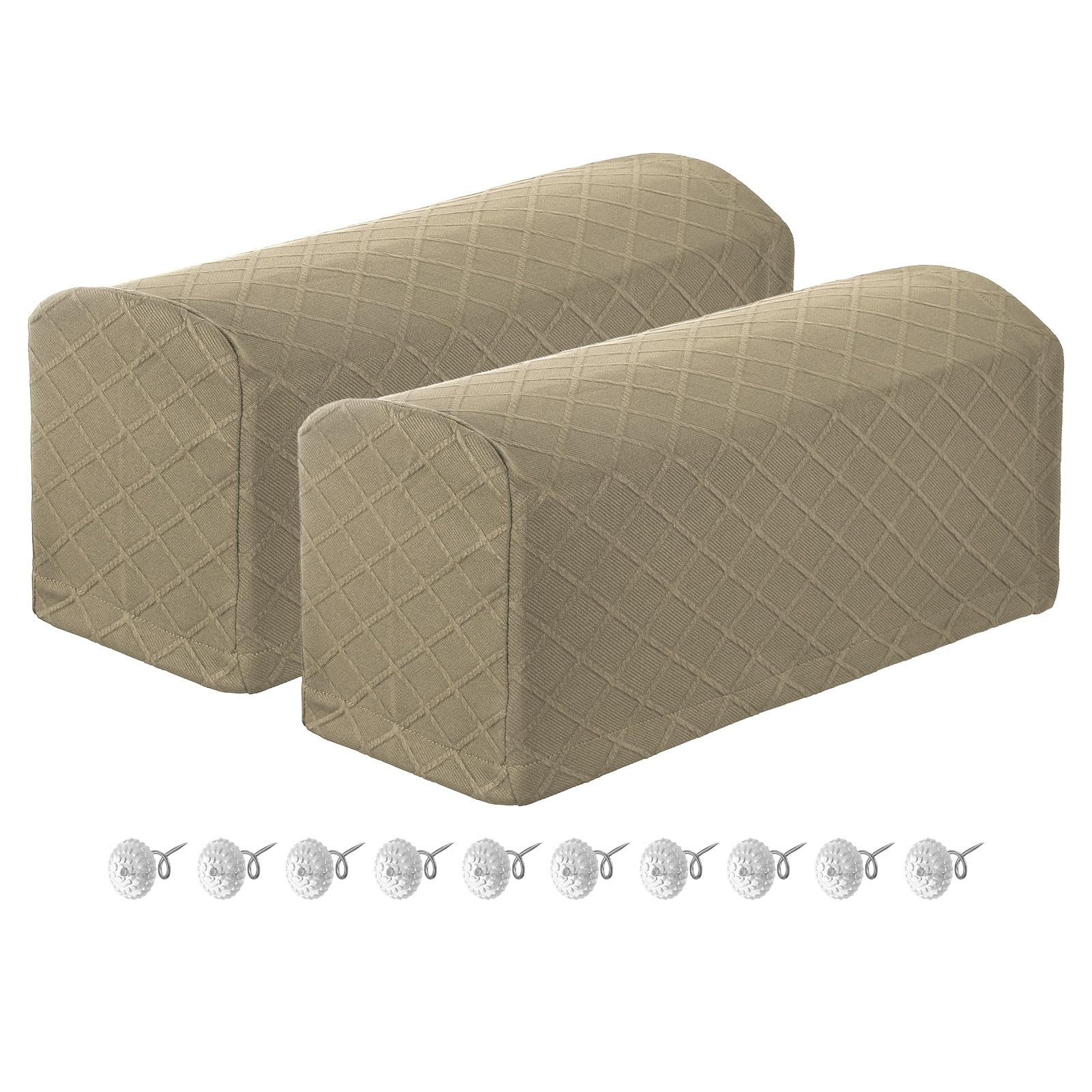 Fundas para reposabrazos de poliéster suave con textura jacquard elegante