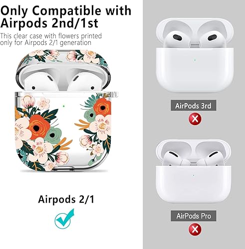 Miniatura 4 de Funda protectora con kit de limpieza, portátil, a prueba de golpes, para mujeres y niñas con llavero para Apple Airpods 21, funda de carga - Bandera