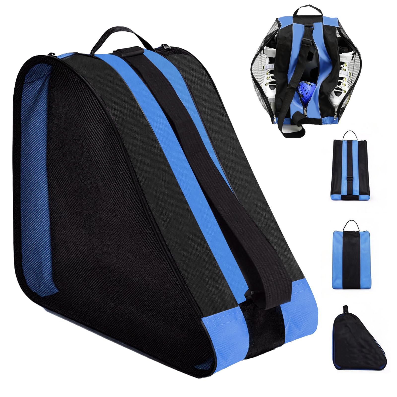 Bolsa para patines de hielo con correa ajustable para niños