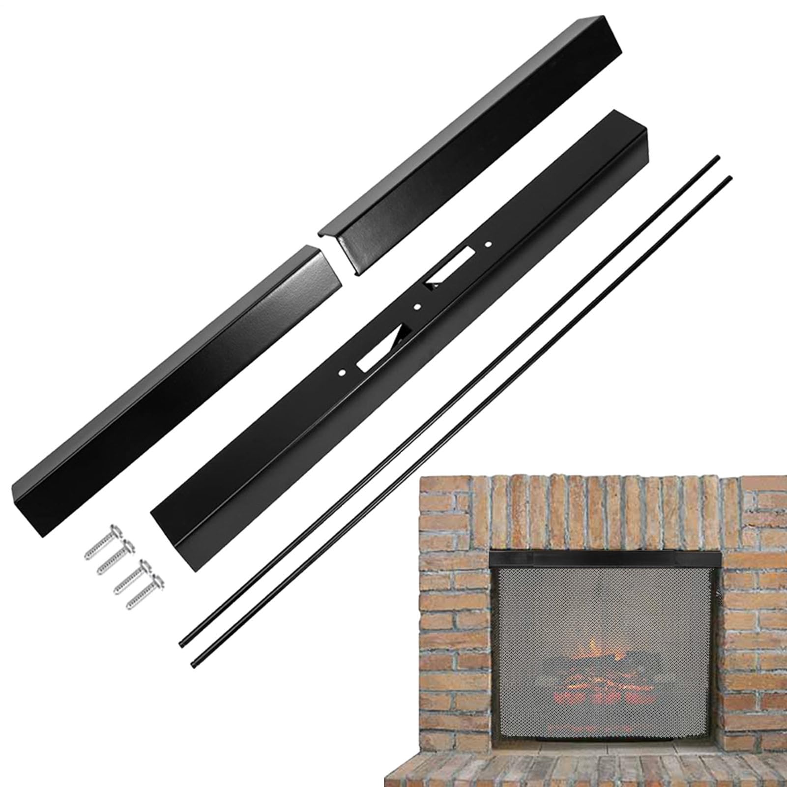 Kit parascintille da, attacchi e ricambi per | di Fissaggio della Mantovana, e Set Tende da Casa, Appartamento, Sala da Pranzo e Stile