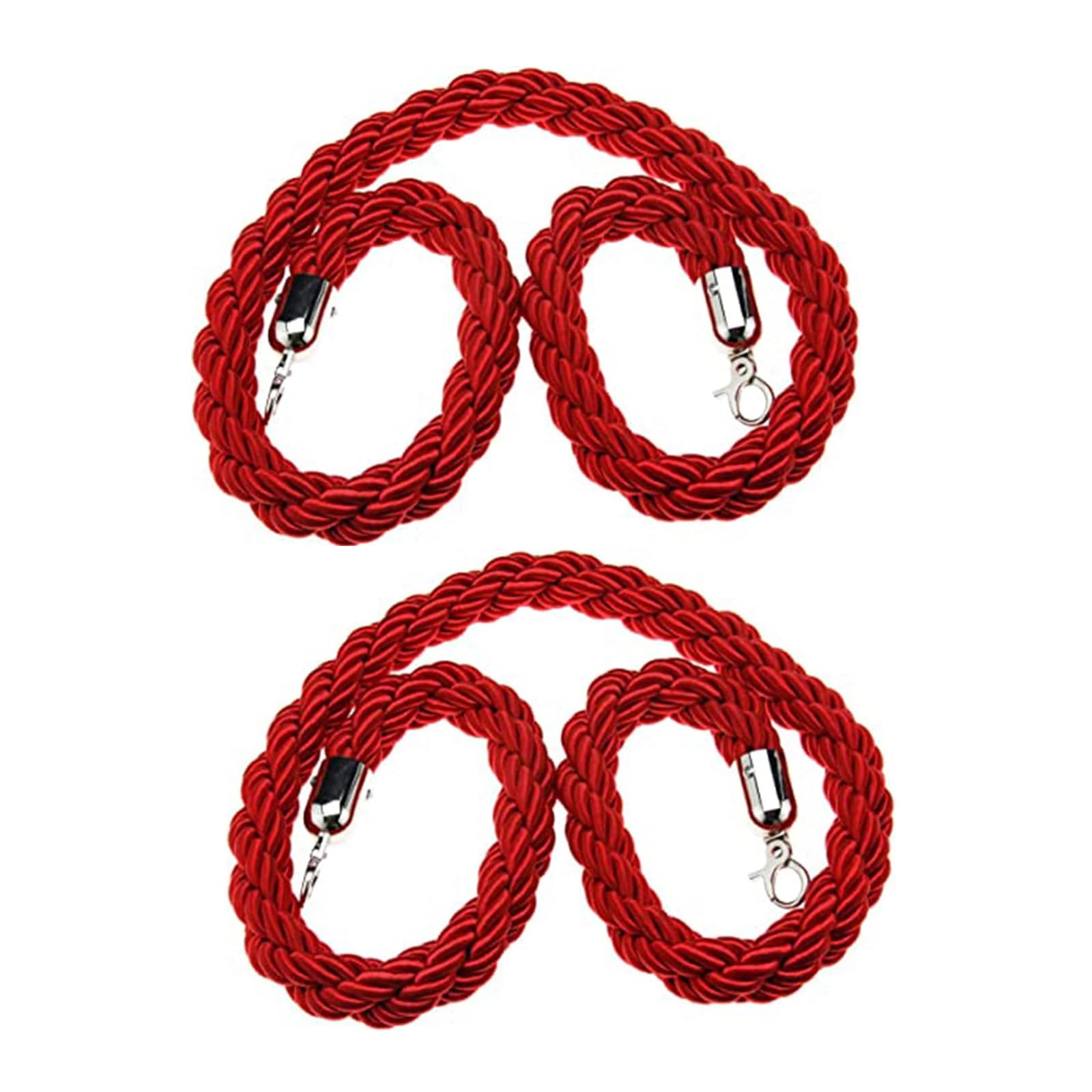 KLGFBDC Braided Hemp Control Rope with Stanchion 1-3m Queue Management Barrier Perfect for Events Venues & Crowd Control Solutions