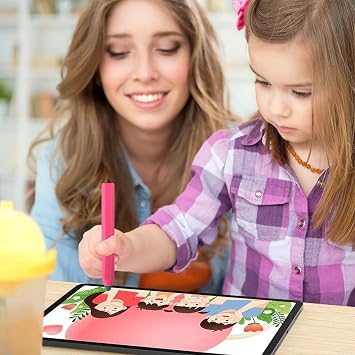 NovStrap Smart Board Pen + 2 Spare Tips (Touch Pen Compatible with All Tablet Phones) PINK