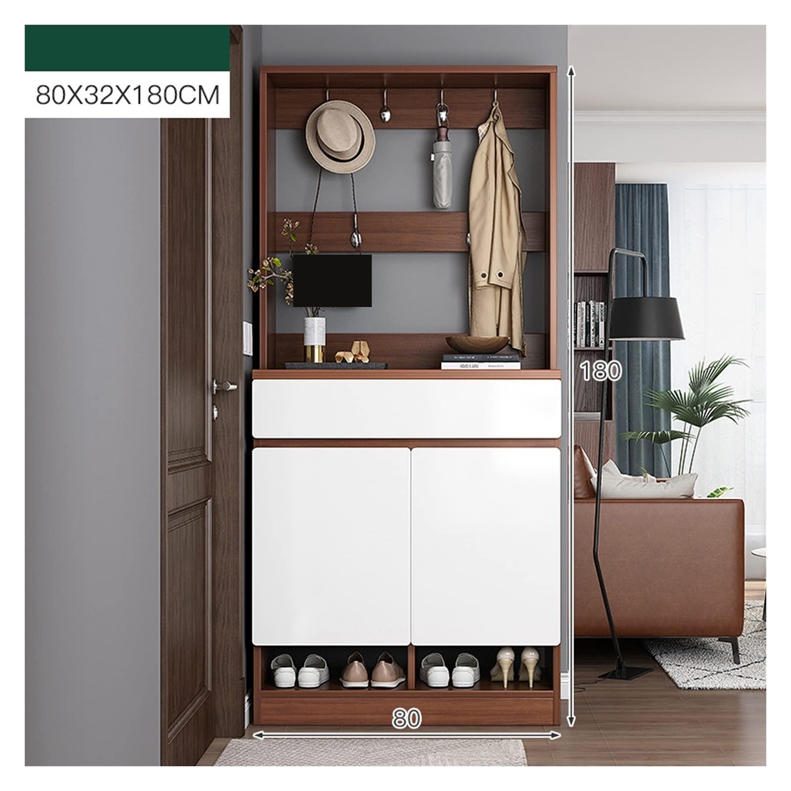 Meuble à Chaussures Multicouches - Étagère De Rangement Cintre - 4 Niveaux - 125 Cm De Haut