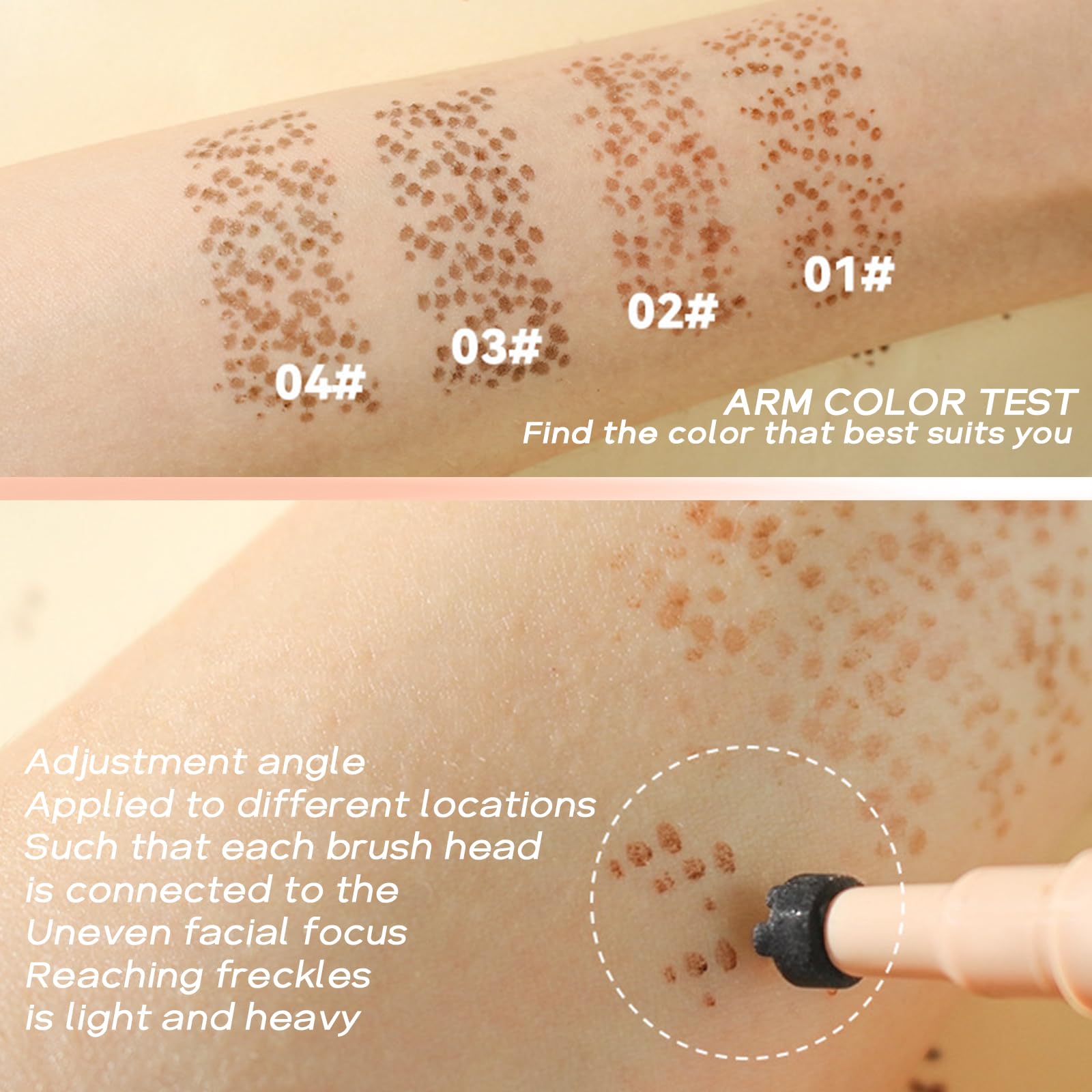 Penna Lentiggini – Freckle Pen per un Look Naturale e Luminoso, Waterproof e Lunga Durata, Facile da Applicare, Makeup Portatile per Uso Quotidiano e Occasioni Speciali (Caffè)