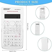 Vista 2 de Calculadoras científicas de escritorio, calculadoras científicas para estudiantes, calculadora científica 240 funciones 2 línea 10+2 dígitos