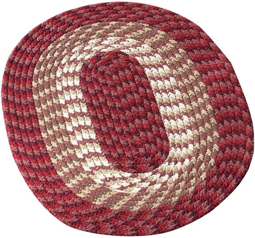 Amazon.com: Super Area Rugs Ivory Braided Rug Farmhouse Kitchen Braided ...