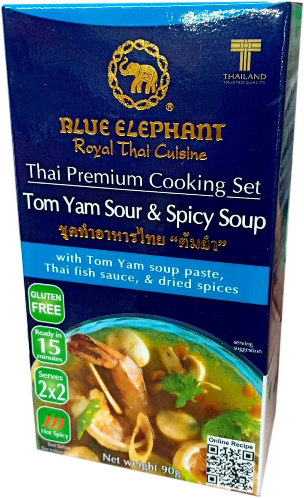 Blue Elephant brand Royal Thai Cuisine TOM YAM SOUR & SPICY SOUP Cooking Set Wt. 95 g. // BENJAWAN shop