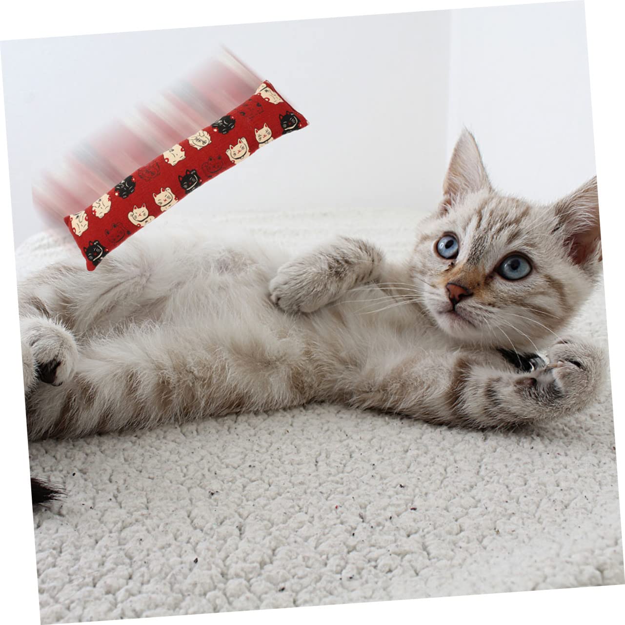 WOONEKY 9stücke Teiliges Katzenminze Kissen Spielzeug Katzen Interaktive Kauspielzeuge Natürlichen Spielverhaltens Zahnpflege