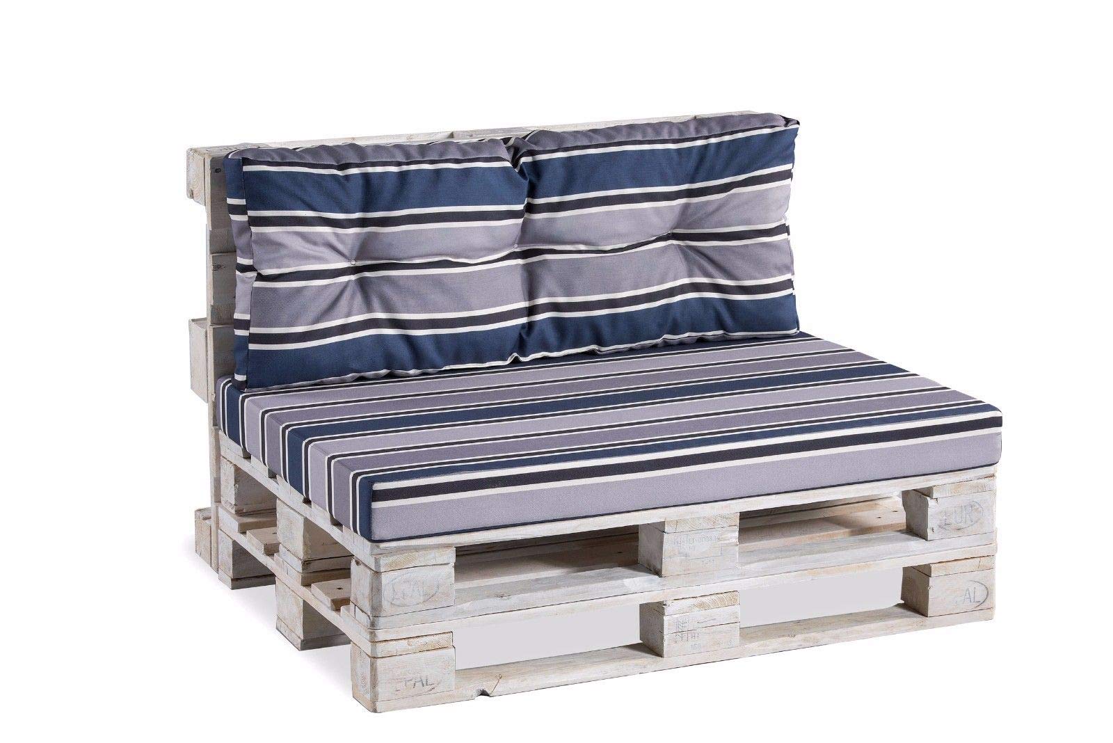 Cuscini Per Pallet Trapuntati - Schienale 120x50cm Antracite - Foto 6