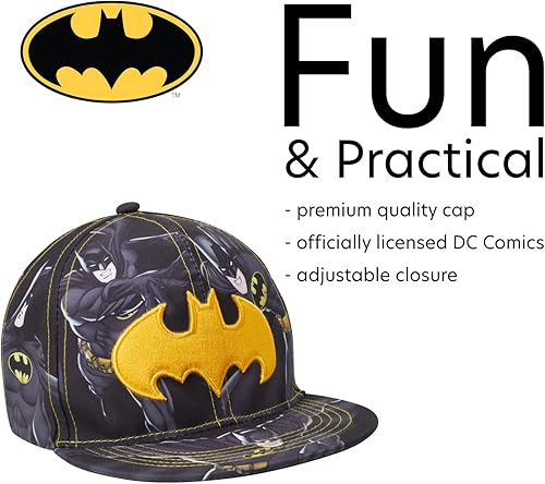 Miniatura 3 de DC Comics Boys' Super Hero Baseball Cap - 3D Superman, Batman, Justice League Hat (2T-7)