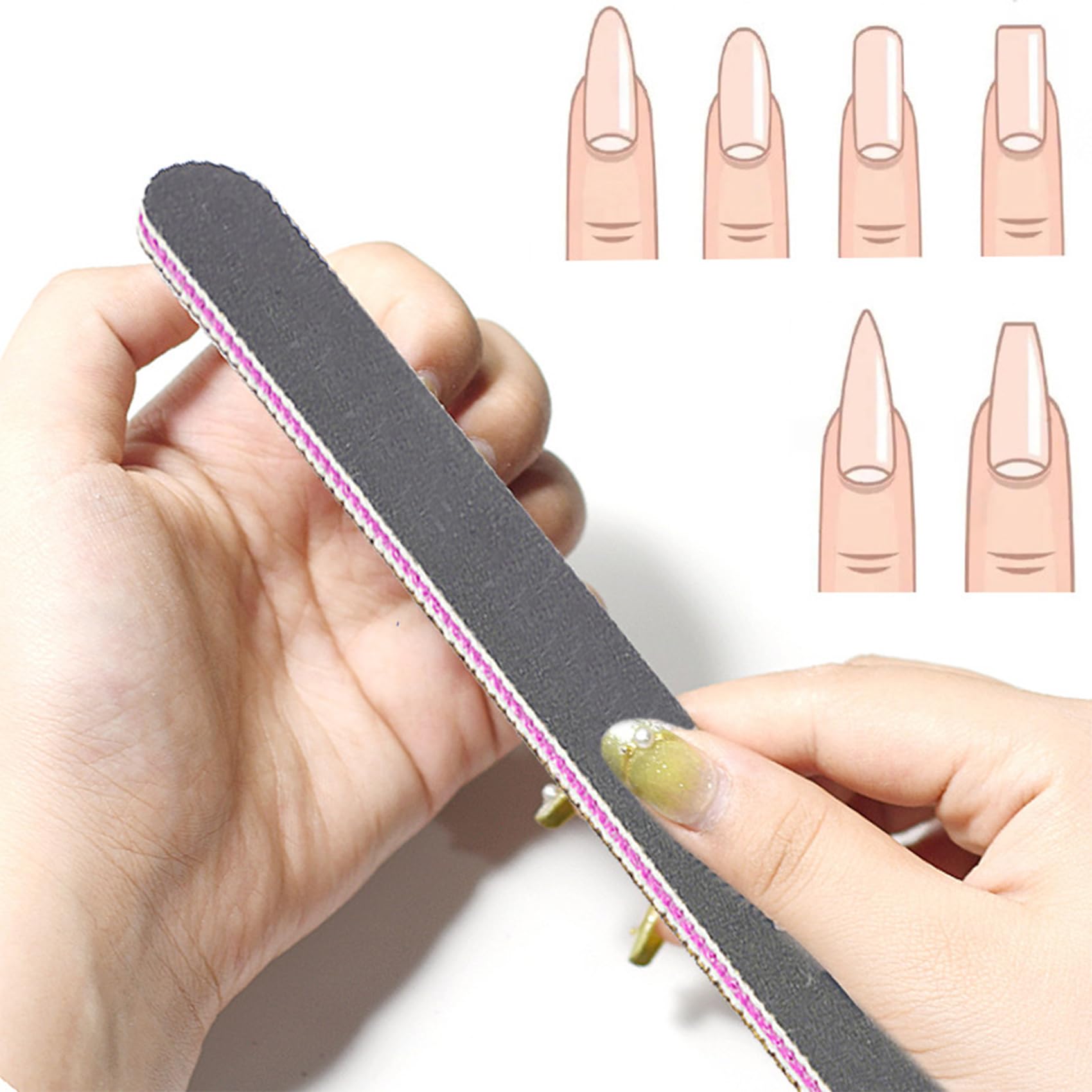 Lot De 15 Limes À Ongles, Limes À Ongles Professionnelle, Lime À Ongles Double Face 100/180, Pour Manucure Cosmétique, Animaux Domestiques, Maison
