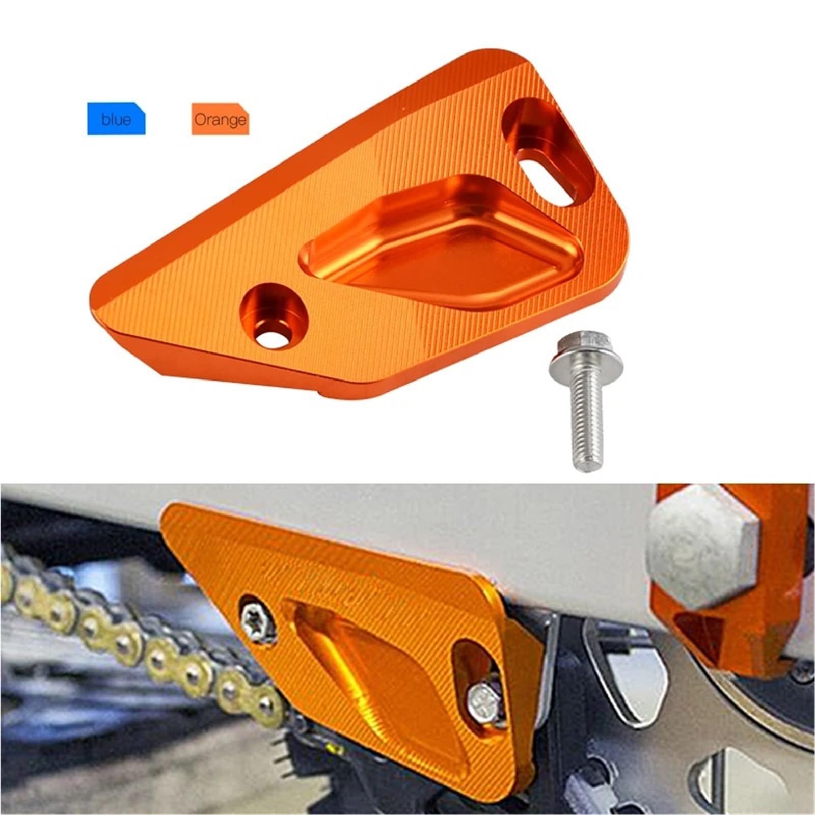 Sprocket Protector Aluminum Osłona łańcucha aluminiowa CNC do motocykla pasuje K&TM SX 50 Husq&varna TC 2016 2017 2018 2019(Blue)