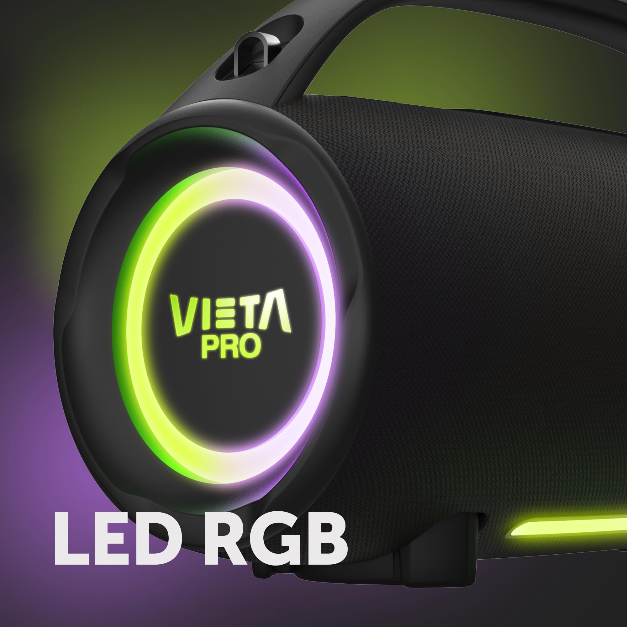 Vieta Pro Altoparlante Bluetooth potente da 100 W, impermeabile con USB C, batteria 15 ore | Altoparlante Bluetooth grande autoamplificato HiFi portatile | Speaker altoparlante TWS con altoparlante e